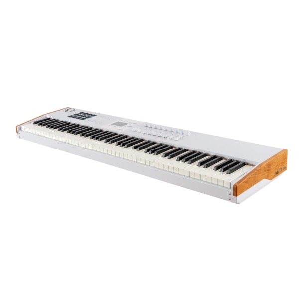 Arturia Keylab 88 MK3 MIDI Keyboard Controller, White - Angled