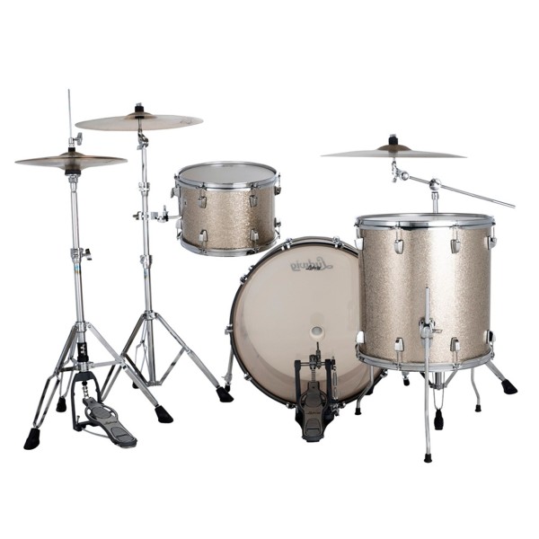 Ludwig Neusonic 22" Fab 3pc Shell Pack, Titanium Super Sparkle