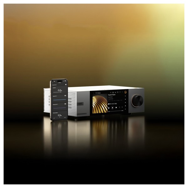 Eversolo DMP-A6 Master Edition Gen 2 Streaming Music Player, Silver - lifestyle ombre