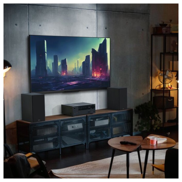 Klipsch R-60M Bookshelf Speakers (Pair), Black - AVR setup 