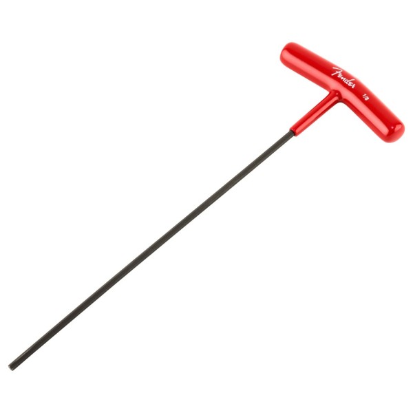 Fender Truss Rod Adjustment Wrench, "T-Style", 1/8", Red - angle 