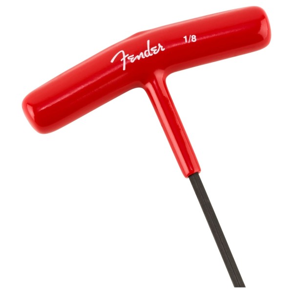 Fender Truss Rod Adjustment Wrench, "T-Style", 1/8", Red - handle 