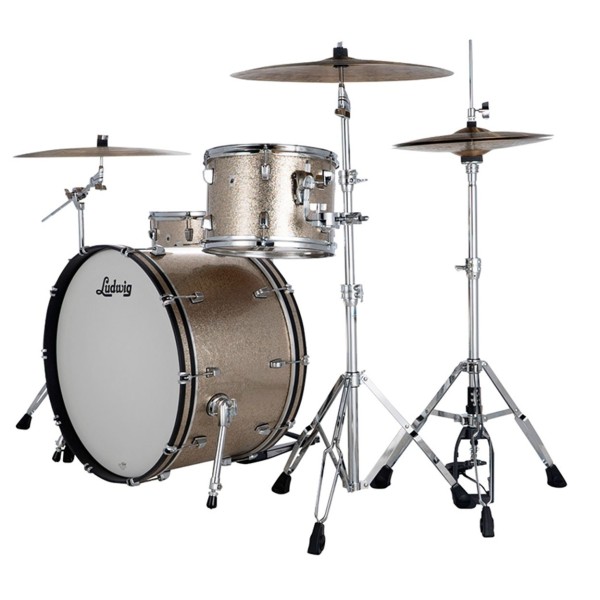 Ludwig Neusonic 24" Pro Beat 3pc Shell Pack, Titanium Super Sparkle