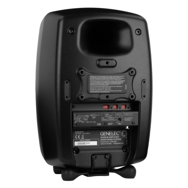 Genelec 8040B Studio Monitor, Black - Angled Rear