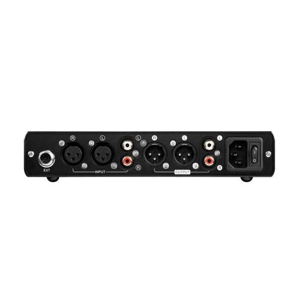 Topping Pre 90 Pre-Amplifier, Black - Rear view and connections
