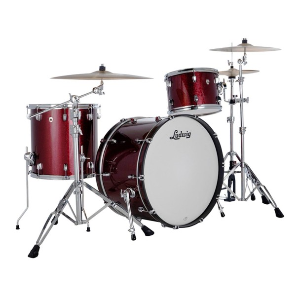 Ludwig Neusonic 24" Pro Beat 3pc Shell Pack, Merlot Super Sparkle