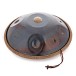 Gear4music Life Handpan 10 Notes D Kurd with Adjustable Stand, Black Rainbow