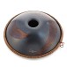 Gear4music Life Handpan 10 Notes D Kurd with Adjustable Stand, Black Rainbow