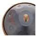 Gear4music Life Handpan 10 Notes D Kurd with Adjustable Stand, Black Rainbow