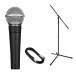 Shure SM58 Dynamic Cardioid Vocal Microphone Bundle