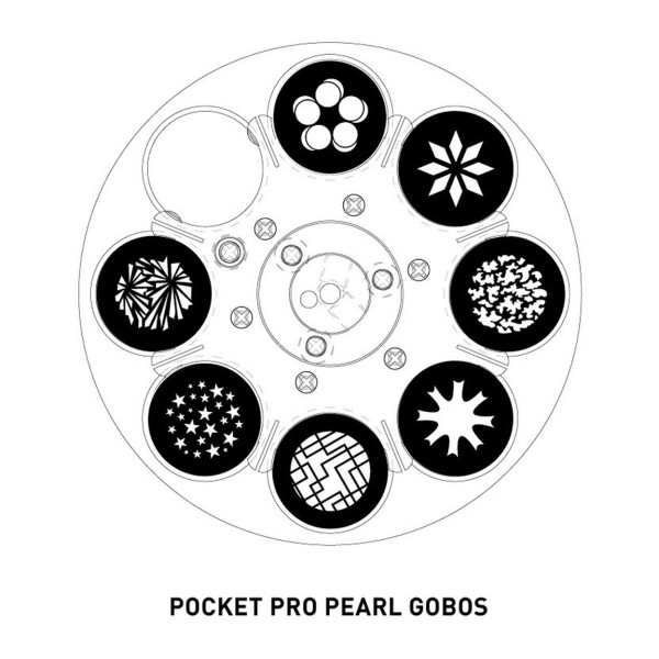 ADJ Pocket Pro Pearl Moving Head, Gobo Wheel