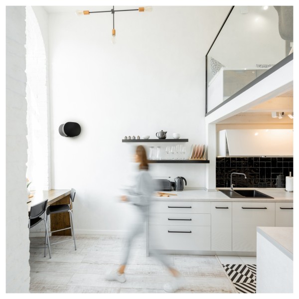 Mountson Wall Mount for Sonos Era 300, Black Kitchen Installation