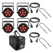 Chauvet Slimpar T6BT ILS LED Par Can & Carry Bag Bundle