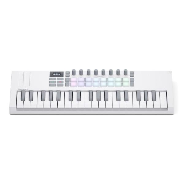 Novation Launchkey Mini 37 MK4, White - Front Top