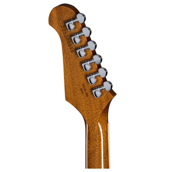 Gibson Firebird Platypus, Tobacco Sunburst - headstock back 