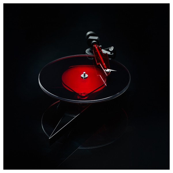 Pro-Ject AC/DC Turntable - main shot black background 