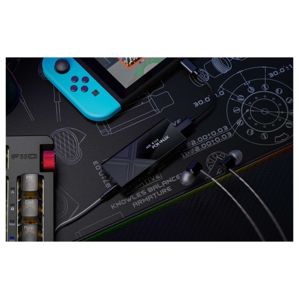 FiiO KA17 DAC and Headphone Amp, Black - Lifestyle
