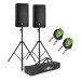 Electro-Voice ELX200-12P 12'' Active PA Speaker Bundle with Stands and Cables