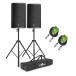 Electro-Voice ELX200-15P 15'' Active PA Speaker Bundle with Stands and Cables