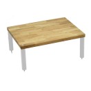 Atacama Apollo Hi-Fi Storm 6 Shelf 235mm Module, Glacier White/Natural Oak