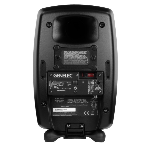 8030C Studio Monitor, Black - Rear