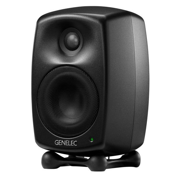 8020D Studio Monitor, Black - Angled