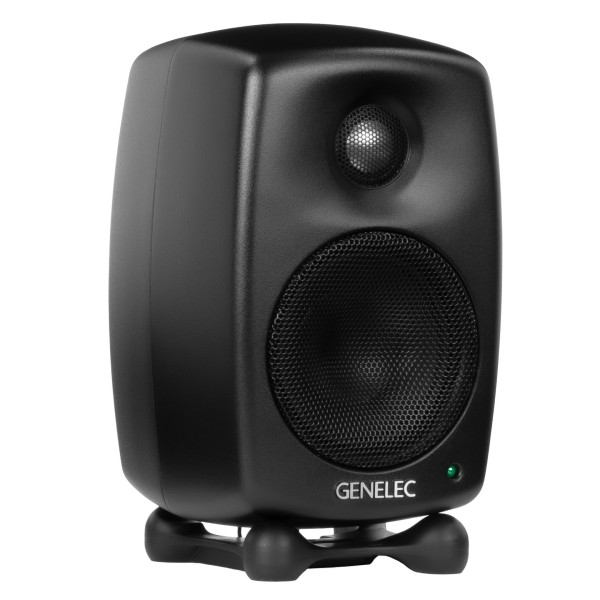 Genelec 8010A Professional Studio Monitor, Black (Single) - Angled 2