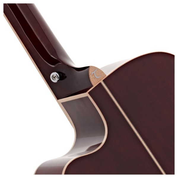 Tanglewood TW4-E-BLB Winterleaf Super Folk, Barossa Red Gloss - back 