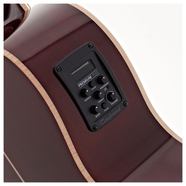 Tanglewood TW4-E-BLB Winterleaf Super Folk, Barossa Red Gloss - electronics 