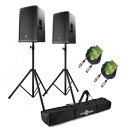 Electro-Voice ETX-12P 12" Active PA Speaker Bundle with Stands and Cables