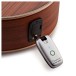 Tanglewood Flex Move Guitar Wireless Transmitter, Silver plugged in 