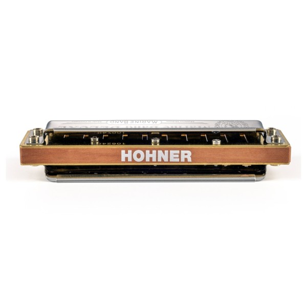 Hohner Marine Band Deluxe Harmonica, Bb - side