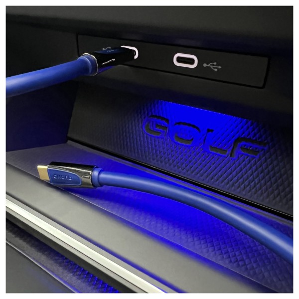 Chord Company Clearway USB C-C Cable, 0.5m - golf 