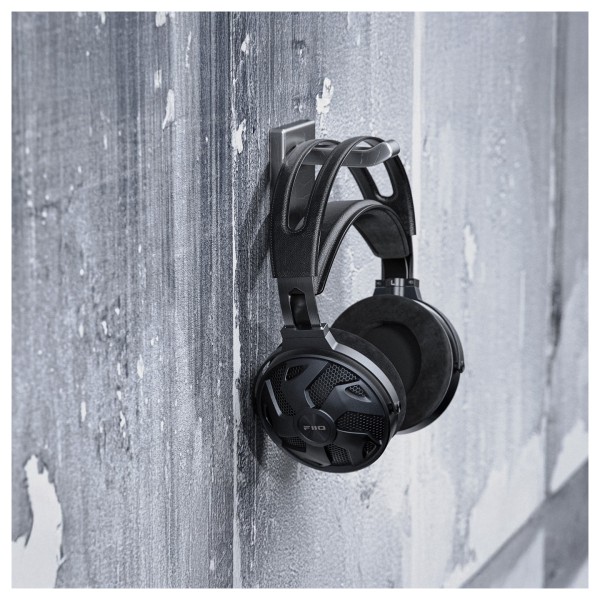 FiiO FT3 32Ω Edition Dynamic High-Res Over-Ear Headphones - hanging on concrete. 