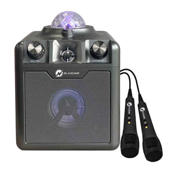 N-Gear Disco Star 710 Portable Karaoke Speaker, Space Grey