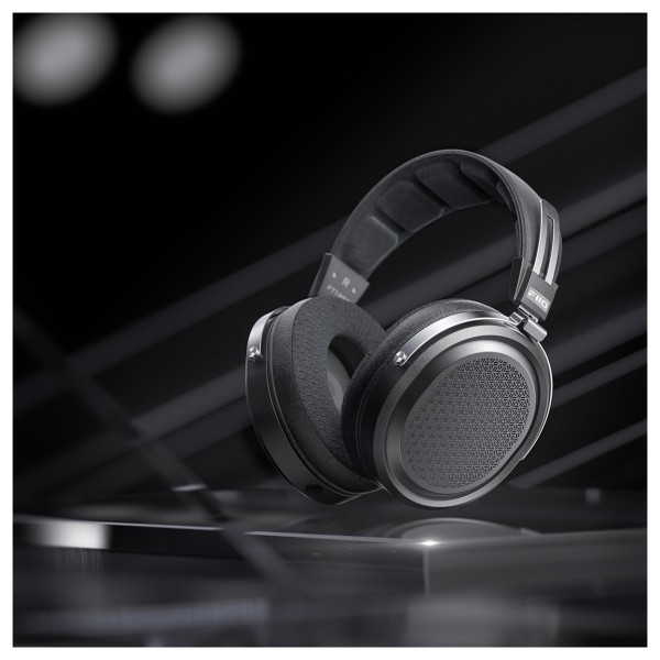 FiiO FT1 Pro Open-Back Planar Magnetic Headphones, Black - Beauty Image, black background