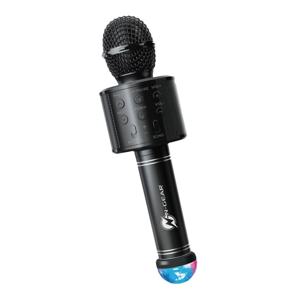 N-Gear SingMic S20L Bluetooth Karaoke Microphone, Black