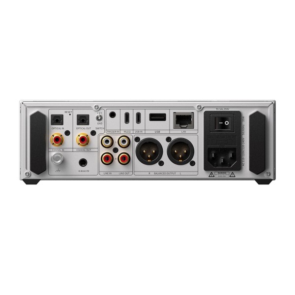 FiiO K17 Desktop DAC and Headphone Amplifier, Silver - rear square 