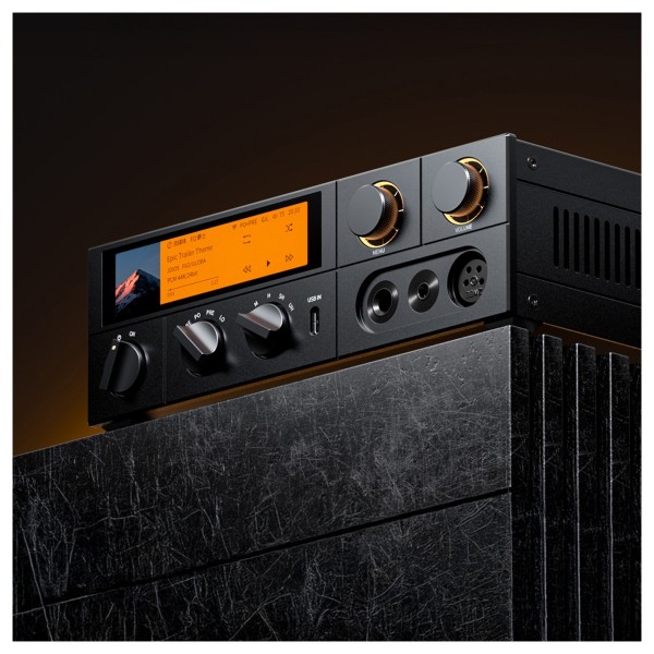 FiiO K17 Desktop DAC and Headphone Amplifier, Black - blk plinth 