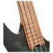 Cort Space 4 Headless Bass, Star Dust Green - neck 