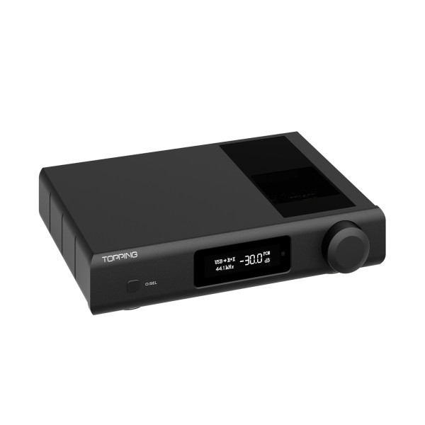Topping D Series D90 III Discrete Desktop DAC, Black - left turn 
