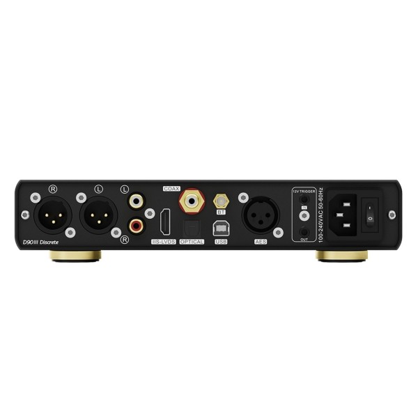 Topping D Series D90 III Discrete Desktop DAC, Black  -rear 