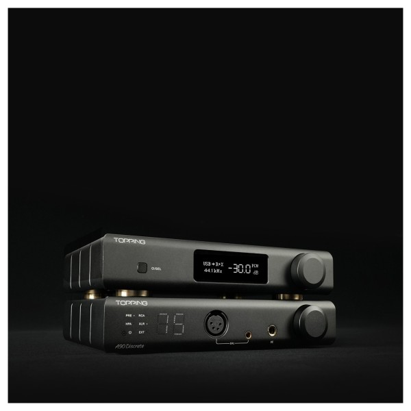 Topping D Series D90 III Discrete Desktop DAC, Black - ls1 