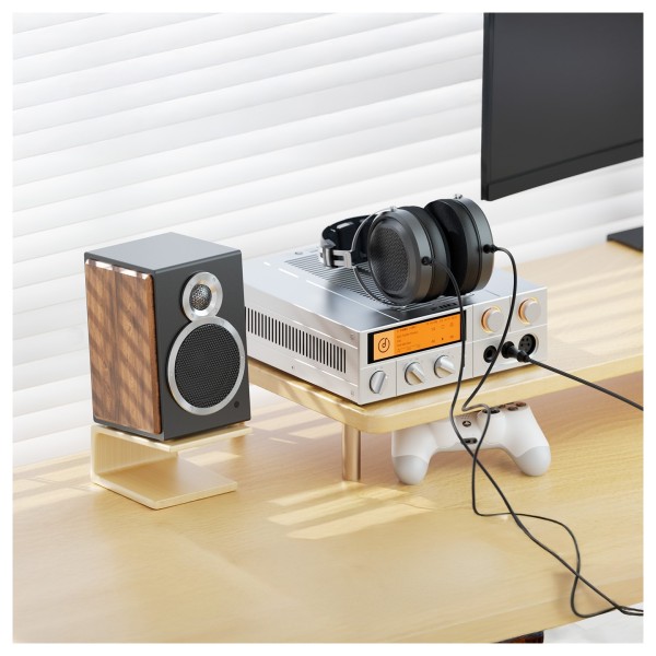 FiiO K17 Desktop DAC and Headphone Amplifier, Black - desktop lifestyle example