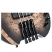 Cort Space 4 Headless Bass, Star Dust Black - bridge 