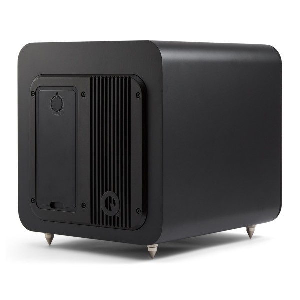 Q Acoustics Q SUB80 Subwoofer, Satin Black - rear angle cover 