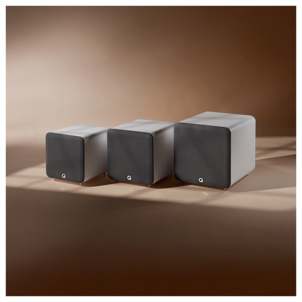 Q Acoustics Q SUB80 Subwoofer, Satin White - 3 sizes 