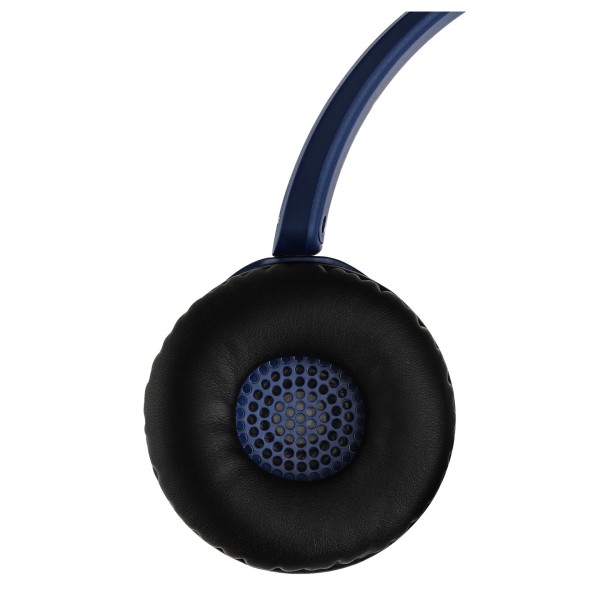 Panasonic RB-HF630B Wireless Stereo Headphones, Blue - Rotated, ear-cushion