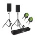 JBL EON710 10 Inch Active PA Speaker Bundle with Stands and Cables