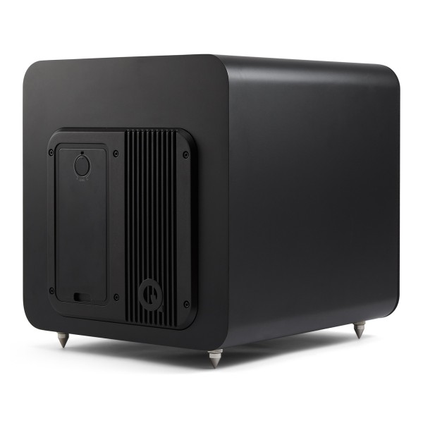 Q Acoustics Q SUB100 Subwoofer, Satin Black - rear angle 